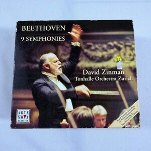 Beethoven‎ 9 Symphonies David Zinman Tonhalle Orchestra Zurich 5 CD Box Set 1999